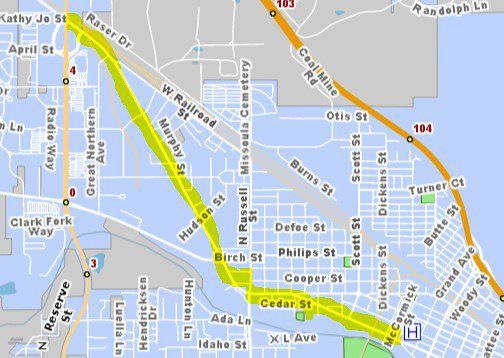 Palmer procession route